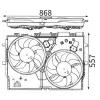 Mahle ventilátor, motorhűtés CFF 229 000S