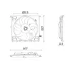 Mahle ventilátor, motorhűtés CFF 633 000P
