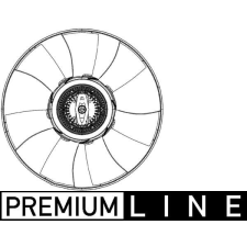 Mahle ventilátor, motorhűtés MAHLE CFF 493 000P autóalkatrész