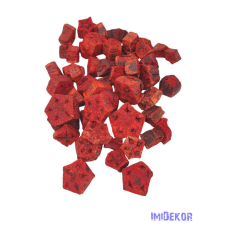 Mahogany szelet 10dkg/csomag - Piros dekorációs kellék
