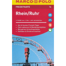MAIRDUMONT 16. Rhein turista térkép - Ruhr turista térkép Marco Polo 1 : 100 000 térkép