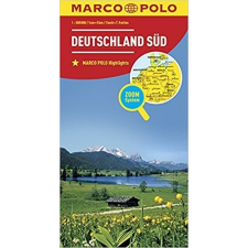 MAIRDUMONT Dél-Németország térkép Marco Polo 2016 1:500 000 térkép