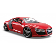 Maisto Audi R8 V10 Plus piros modell 1:24 autópálya és játékautó