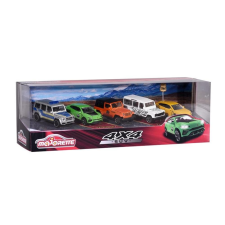 Majorette 5 db-os kisautó ajándékszett - 4x4 SUV (2053169) autópálya és játékautó