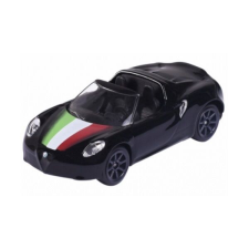 Majorette Alfa Romeo Edition 4C Spider - fekete autópálya és játékautó