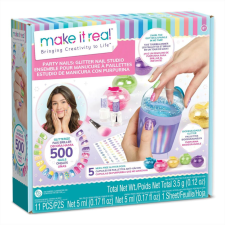 Make It Real Parti körmök, csillogó dizájn szett kreatív és készségfejlesztő