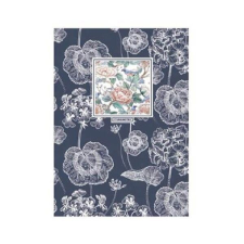 makeNOTES Loving Flowers notebook füzet - A5 vonalas - kék virágos füzet