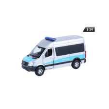  Makett autó, 01:34, PRL Mercedes-Benz Sprinter rendőrség, ezüst. rc autó