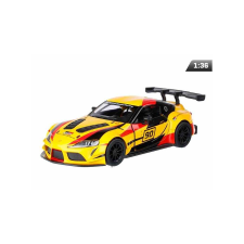  Makett autó, 1:36 Toyota GR Supra Racing Concept, sárga makett