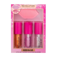 Makeup Revolution London Kiss & Go Lip Oil Set ajándékcsomagok Ajándékcsomagok kozmetikai ajándékcsomag
