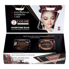 Makeup szemhéjtus és szemöldök formázó gél, 2 az 1-ben szemhéjpúder