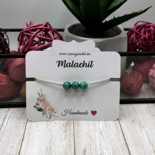  Malachit nemesacél karkötő karkötő