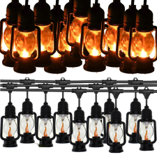 Malatec Dekorítv kerti fényfüzér 10 db RGB led lámpással kültéri világítás