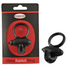 Malesation MALESATION Vibro-Rabbit-Ring black péniszgyűrű