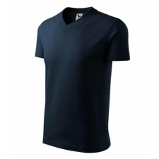 Malfini 102 Malfini V Nyakú unisex póló tengerészkék - XL munkaruha