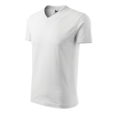 Malfini 102 V-neck unisex póló fehér színben munkaruha