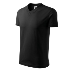 Malfini 102 V-neck unisex póló fekete színben