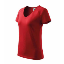 Malfini 128 Malfini Dream V nyakú női póló Piros - XL munkaruha
