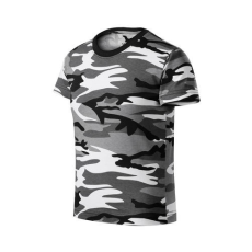 Malfini 149 Malfini Camouflage gyerek pólók szürke terepszín - 146 cm/10 éves
