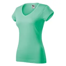 Malfini 162 Fit V-neck női póló menta színben munkaruha