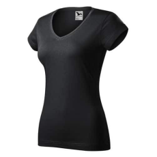 Malfini 162 Malfini Fit V-nyakú női póló ébenszürke - S