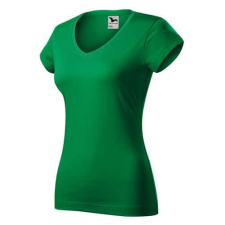 Malfini 162 Malfini Fit V-nyakú női póló fűzöld - L munkaruha