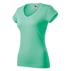Malfini 162 Malfini Fit V-nyakú női póló menta - L