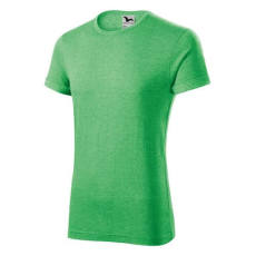 Malfini 163 Malfini Fusion férfi póló zöld melírozott - 3XL