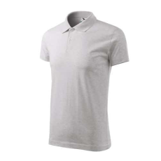 Malfini 202 Malfini Single J. Férfi galléros póló világosszürke melírozott - 2XL