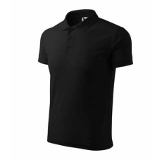 Malfini 203 Malfini Férfi Galléros Pique Póló Fekete - XL