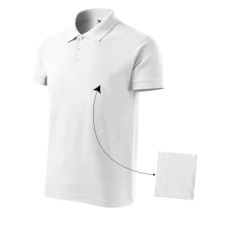 Malfini 212 Malfini Cotton galléros férfi póló Fehér munkaruha