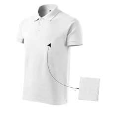 Malfini 212 Malfini Cotton galléros férfi póló Fehér - L