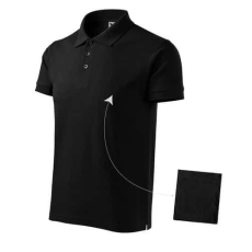 Malfini 212 Malfini Cotton galléros férfi póló Fekete - XL