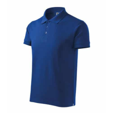 Malfini 215 Malfini Cotton Heavy férfi galléros póló Királykék munkaruha