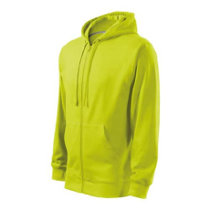 Malfini 410 Malfini Trendy Zipper férfi pulóver Lime - L