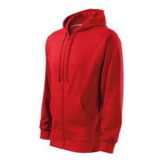 Malfini 410 Malfini Trendy Zipper férfi pulóver Piros