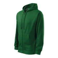 Malfini 410 Malfini Trendy Zipper férfi pulóver üvegzöld - 2XL munkaruha