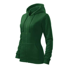 Malfini 411 Malfini Trendy Zipper női pulóver üvegzöld - XL