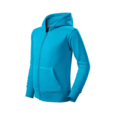 Malfini 412 Malfini Trendy Zipper gyerek felső türkiz - 134 cm/8 éves munkaruha