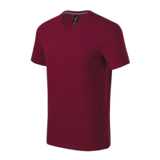 MALFINI, a.s. Action V-neck póló férfi garnet S
