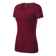 MALFINI, a.s. Action V-neck póló női garnet M