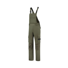 MALFINI, a.s. Bib & Brace Twill Cordura kantáros munkanadrág unisex army 52