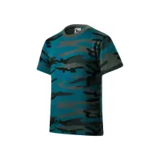 MALFINI, a.s. Camouflage póló gyerek camouflage petrol 122 cm/6 éves gyerek póló