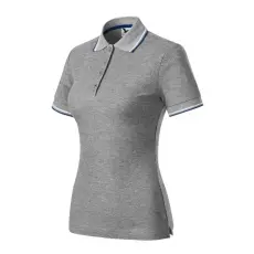 MALFINI, a.s. Focus galléros póló női sötétszürke melírozott S