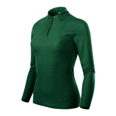 MALFINI, a.s. Pique Polo LS galléros póló női dark green XL