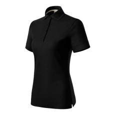 MALFINI, a.s. Prime (GOTS) galléros póló női fekete 2XL