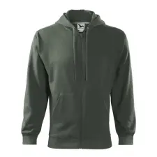 MALFINI, a.s. Trendy Zipper felső férfi sötét palakő 3XL férfi pulóver, kardigán