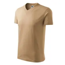 MALFINI, a.s. V-neck póló unisex homok 2XL férfi póló