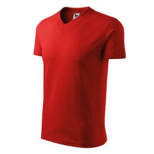 MALFINI, a.s. V-neck póló unisex piros 3XL férfi póló