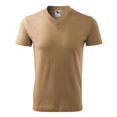 Malfini ADL102 V-nyakú póló (homok, XXL) Malfini